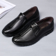 Men Pure Color Leather Slip Resistant Slip On Casual Shoes for Flats