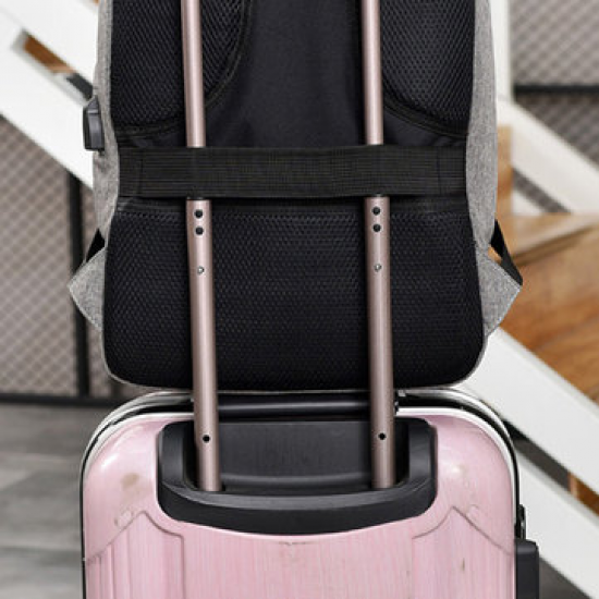 Oxford Business USB Charging Port 16 Ince Laptop Bag Backpack For Men for Backpacks