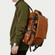 Men Solid Casual Multifunction Laptop Flap Backpack for Backpacks