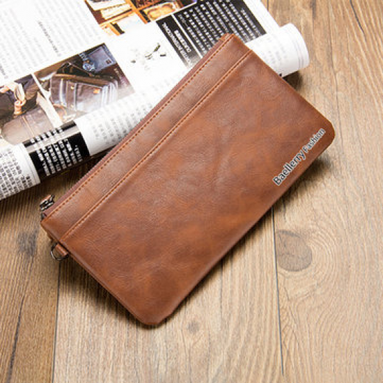 Business Casual Zipper Long Wallet Phone Bag Clutch Bag For Men for Clutch Bags