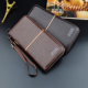 Men Business Casual Zipper Long Wallet Clutch Bag For Men for Clutch Bags