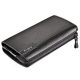 PU Leather Business Casual Zipper Clutch Bag 4 Cash Pocket Wallet For Men for Clutch Bags