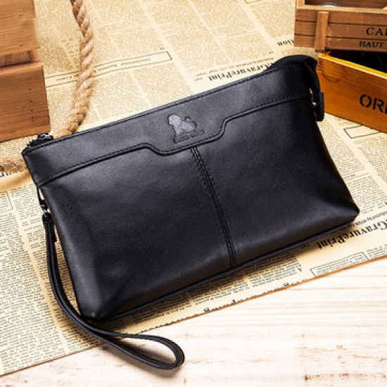 Genuine Leather Vintage Large Capacity Multi-functional Phone Bag Clutch Bag For Men for Clutch Bags