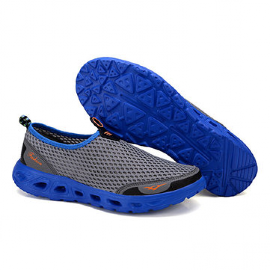 Large Size Men Honeycomb Mesh Quick Drying Upstream Shoes Casual Beach Shoes for Flats