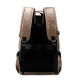 Men Business PU Leather Solid Backpack Casual Computer Bag for Backpacks