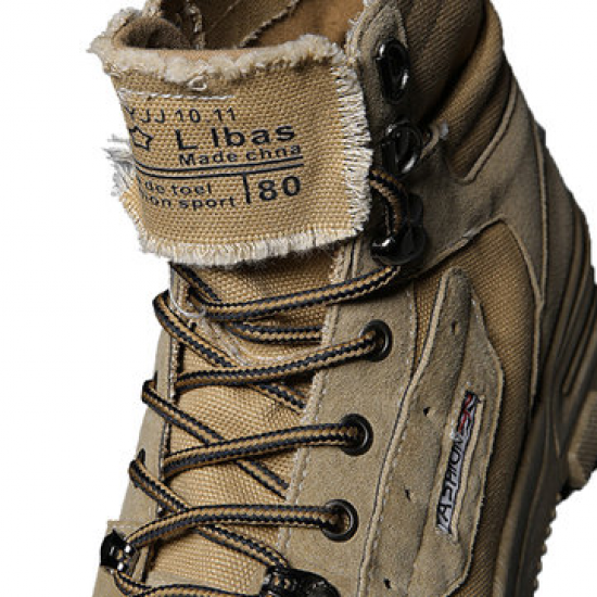 Men Suede Slip Resistant High Top Sport Casual Boots for Boots