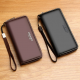 Men Business Casual Zipper Long Wallet Phone Bag Clutch Bag for Clutch Bags
