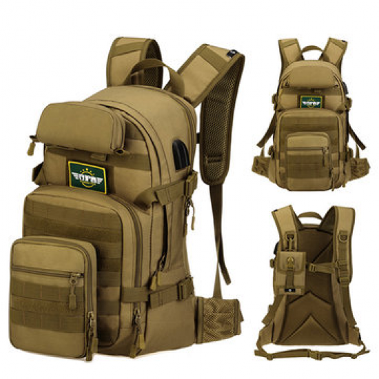 Men USB Charging Large Capacity Backpack Climbing Bag Outdoor Travel Rucksack for Backpacks