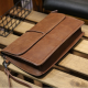 Business Retro Clutch Bag Pu Big Capacity Wallet Casual Purse Phone Bag For Men for Clutch Bags