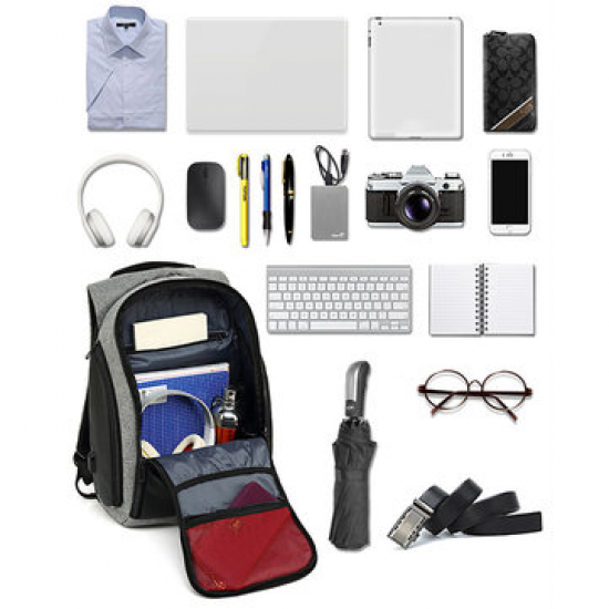 Large Capacity Oxford USB Charging Port 17 Inch Laptop Bag Backpack For Men for Backpacks