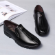Men Pure Color Leather Slip Resistant Slip On Casual Shoes for Flats